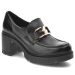 Czarne Półbuty Lemar Damskie Wygodne Obuwie kolor czarny