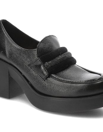 Czarne Półbuty Lemar Wygodne Skórzane Buty kolor czarny