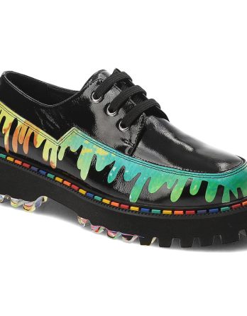 Czarne Półbuty Ravini Stylowe Obuwie Damskie Premium kolor czarny