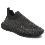 Czarne Półbuty S.Barski Modne Wsuwane Obuwie Damskie kolor czarny