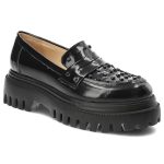 Czarne Półbuty Simen Modne Buty Damskie kolor czarny