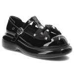 Czarne Półbuty Tuffoni Stylowe Obuwie Damskie kolor czarny