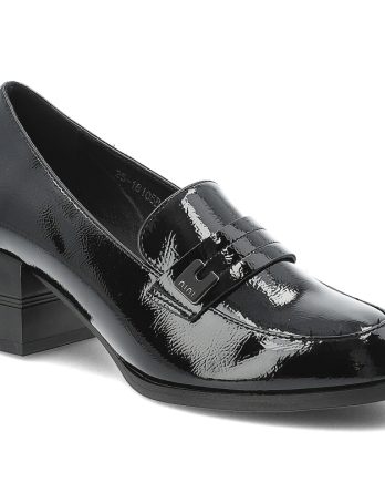 Czarne Półbuty Vinceza Eleganckie Obuwie Damskie kolor czarny
