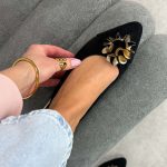 Czarne czółenka damskie M.Daszyński Sa201a-4 kolor Czarny.