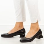 Czarne czółenka damskie na obcasie Sergio Leone Pb417 kolor Czarny.