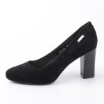 Czarne zamszowe czółenka damskie Sergio Leone Pb130 kolor Czarny.