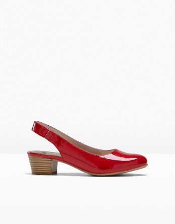 Czółenka Jana z paskiem na pięcie