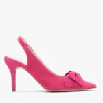 Czółenka typu slingback w kolorze fuksji kolor Fioletowy.