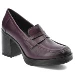 Fioletowe Półbuty Marco Tozzi Damskie Wygodne Obuwie kolor fioletowy