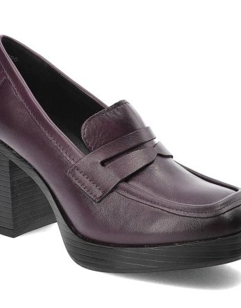 Fioletowe Półbuty Marco Tozzi Damskie Wygodne Obuwie kolor fioletowy