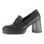 Gabor Skórzane czółenka w kolorze czarnym rozmiar: 40 kolor black.