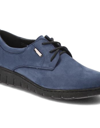 Granatowe Półbuty Armodo Eleganckie Obuwie Damskie kolor granatowy