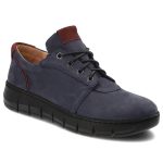 Granatowe Półbuty Armodo Modne Obuwie Damskie kolor granatowy