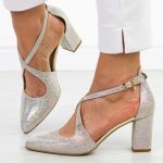 Multi s95 czółenka damskie skórzane Prestige 2045 kolor Złoty.