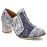 Niebieskie Półbuty Maciejka Modne Damskie Obuwie kolor kolorowy