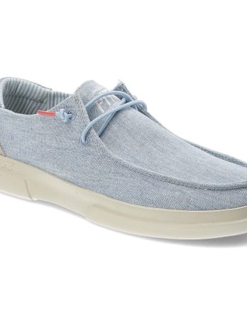 Niebieskie Półbuty Pitas Stylowe Obuwie Damskie kolor niebieski