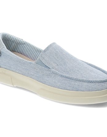 Niebieskie Półbuty Pitas Stylowe Wsuwane Obuwie Damskie kolor niebieski