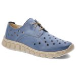 Niebieskie Półbuty Wasak Damskie Wygodne Obuwie kolor niebieski