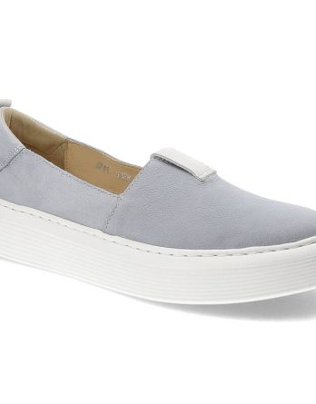 Niebieskie Półbuty Wasak Wygodne Obuwie Damskie kolor niebieski