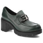 Oliwkowe Półbuty Lemar Damskie Wygodne Obuwie kolor zielony