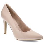 Różowe Czółenka Marco Tozzi Eleganckie Buty Na Obcasie kolor różowy.