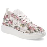 Różowe Półbuty Artiker Stylowe Obuwie Damskie kolor biały