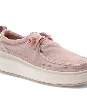 Różowe Półbuty Jeep Stylowe Obuwie Damskie kolor różowy