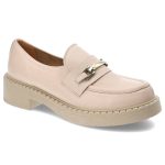 Różowe Półbuty Lemar Eleganckie Damskie Obuwie kolor różowy