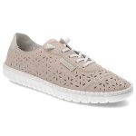 Różowe Półbuty Rieker Wygodne Obuwie Damskie kolor różowy