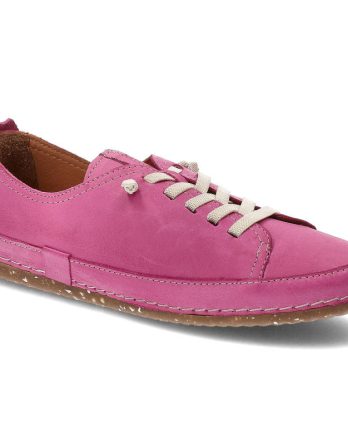 Różowe Półbuty Venezia Wygodne Buty Skórzane kolor różowy