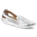 Srebrne Półbuty Artiker Wsuwane Obuwie Damskie kolor srebrny