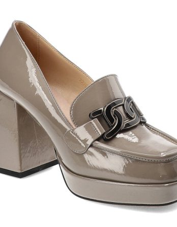 Szare Półbuty S.Barski Damskie Eleganckie Obuwie kolor szary