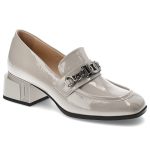 Szare Półbuty S.Barski Eleganckie Obuwie Damskie kolor szary