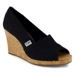 TOMS Czółenka w kolorze czarnym na obcasie rozmiar: 40 kolor black.