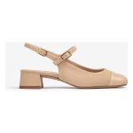 Unisa Skorzane czółenka w kolorze beżowym rozmiar: 37 kolor beige.