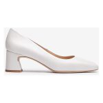 Unisa Skórzane czółenka w kolorze białym rozmiar: 36 kolor white.