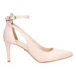 Wojas Skórzane czółenka w kolorze beżowym rozmiar: 41 kolor beige.