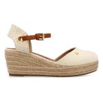 Wrangler Czółenka w kolorze kremowym na koturnie rozmiar: 38 kolor beige.