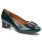 Zielone Czółenka Clasicco Damskie Eleganckie Obuwie kolor zielony.
