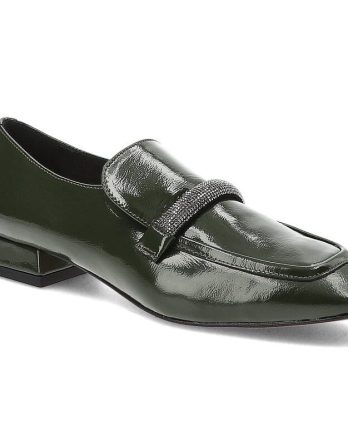 Zielone Półbuty Armodo Eleganckie Obuwie Damskie kolor zielony