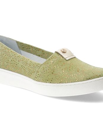 Zielone Półbuty Armodo Modne Obuwie Damskie kolor zielony
