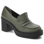 Zielone Półbuty Armodo Modne Obuwie Damskie kolor zielony