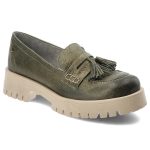 Zielone Półbuty Maciejka Wygodne Obuwie Damskie kolor zielony