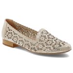 Złote Półbuty Armodo Eleganckie Obuwie Damskie kolor złoty