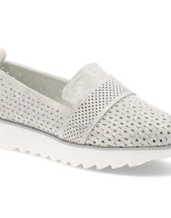 Złote Półbuty S.Barski Modne Obuwie Damskie kolor złoty