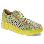 Żółte Półbuty Maciejka Modne Obuwie Damskie kolor żółty