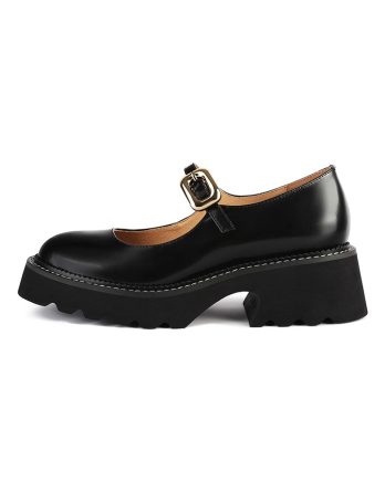 loft37 Skórzane czółenka w kolorze czarnym rozmiar: 39 kolor black.