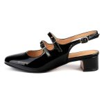 loft37 Skórzane czółenka w kolorze czarnym rozmiar: 40 kolor black.