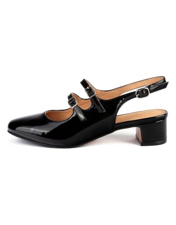 loft37 Skórzane czółenka w kolorze czarnym rozmiar: 40 kolor black.