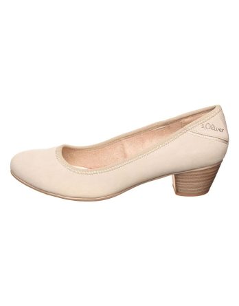s.Oliver Czółenka w kolorze kremowym rozmiar: 40 kolor beige.